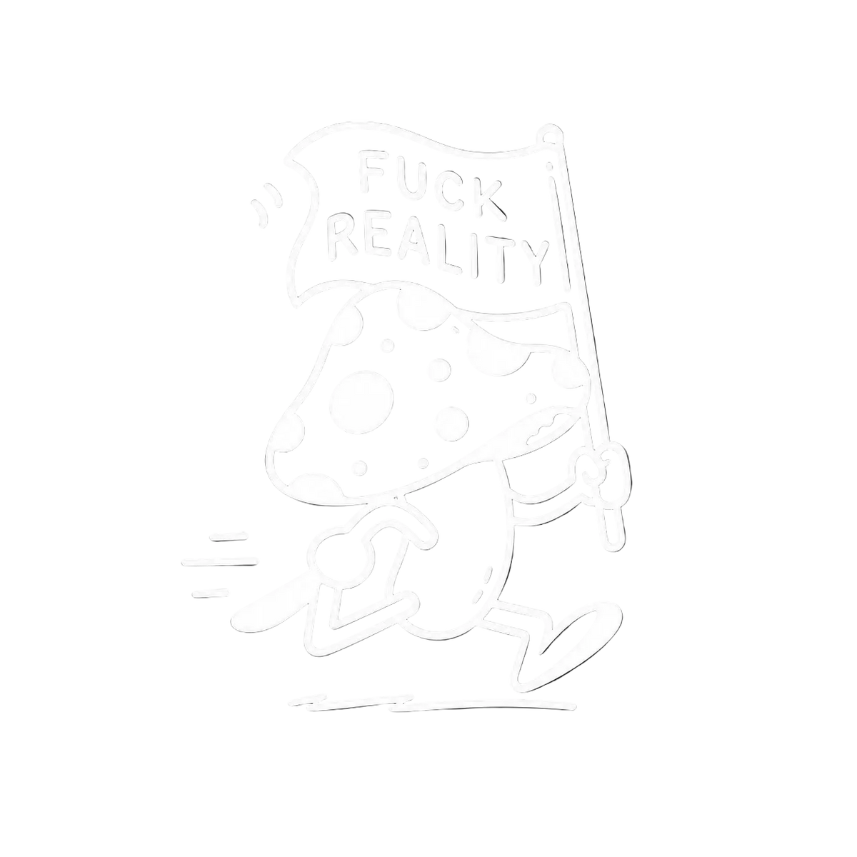 Patch thermocollant Fuck reality, phases lunaires et montagne, pour gear de trail